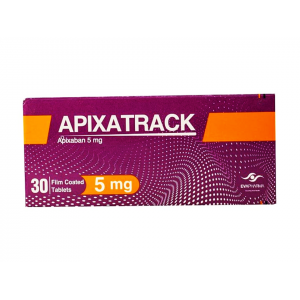 APIXATRACK 5 MG ( APIXABAN ) 30 FILM-COATED TABLETS